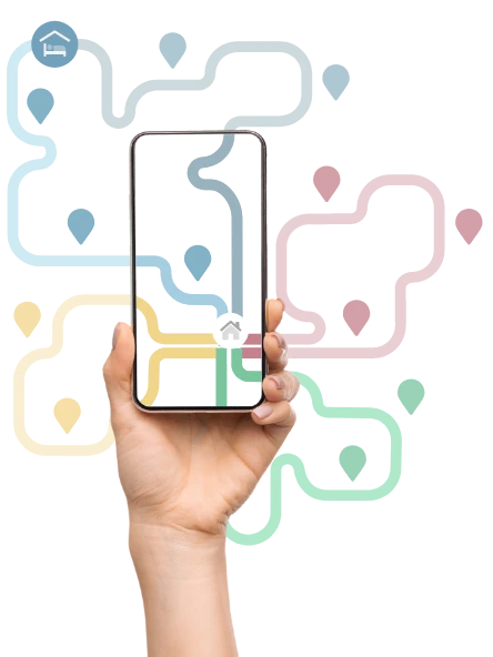 Your sales routes in your hand