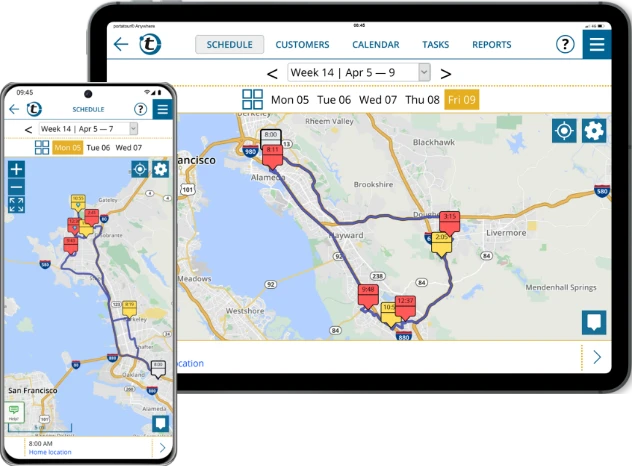 Optimize routes with portatour® Route Planner