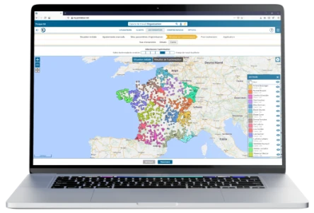 Planifier les territoires de vente avec portatour® Territory Optimization